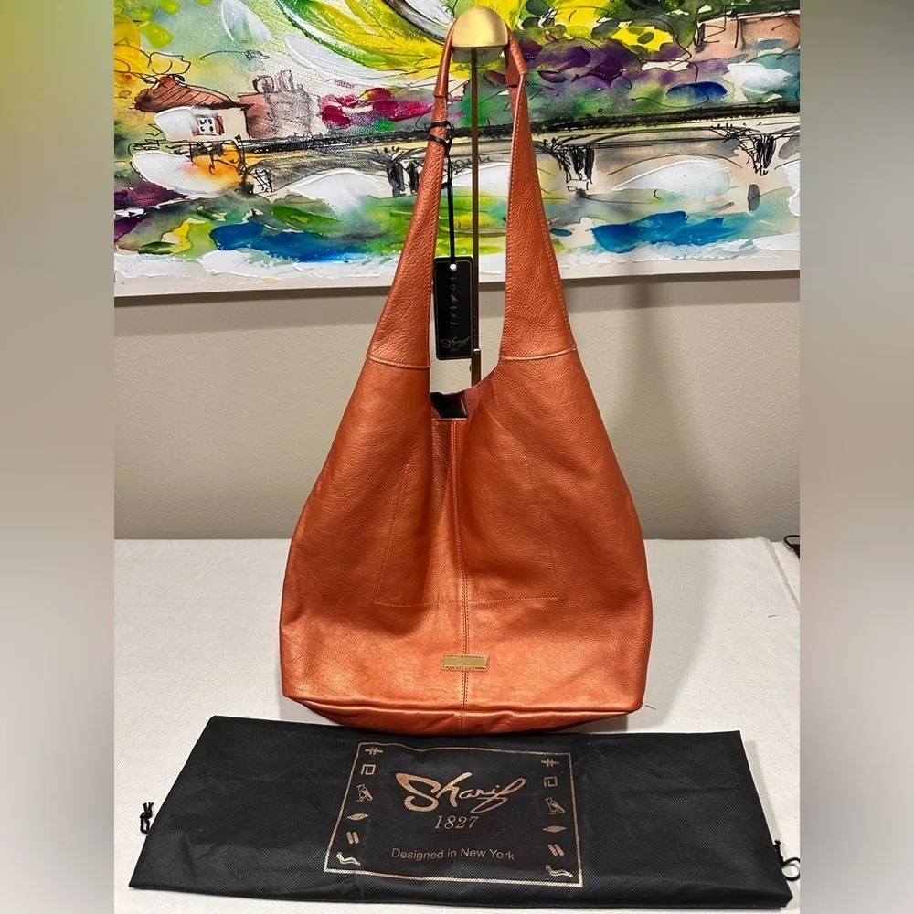 Sharif Orange Hobo Bag
